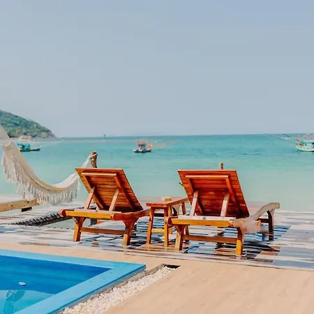 Seasalt Beachfront Holiday Home, Private Pool, 2 Bedroom House Chaloklum Exterior photo