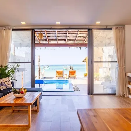 Seasalt Beachfront Holiday Home, Private Pool, 2 Bedroom House Chaloklum Exterior photo